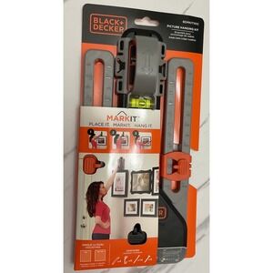 Black + Decker Mark It Picture Hanging Kit Level Marking Tool BDMKIT101C New‎